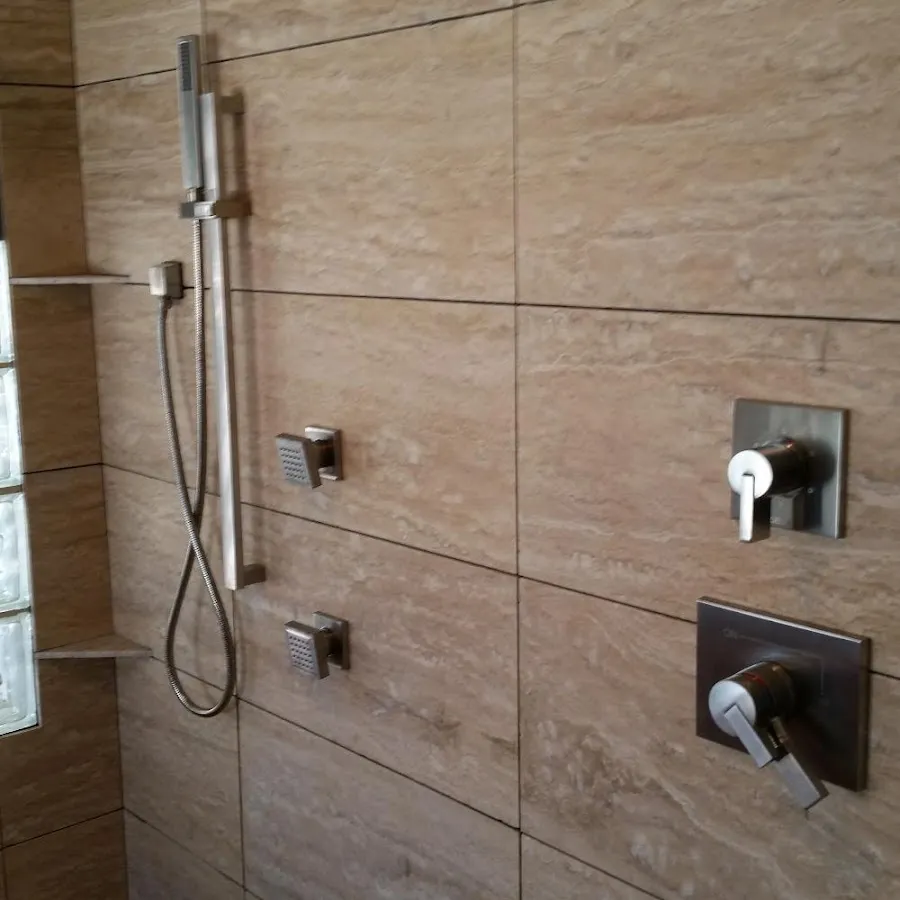 Shower fixture installation for Water Heater Replacement in Geneva